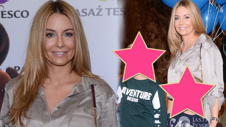 Małgorzata Rozenek z synami na imprezie Tesco
