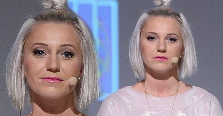 Daria Ładocha pokazała zgrabne nogi na konferencji Lidla