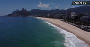 Plaże w Rio de Janeiro zamknięte. Władze chcą ograniczyć rozprzestrzenianie się koronawirusa.