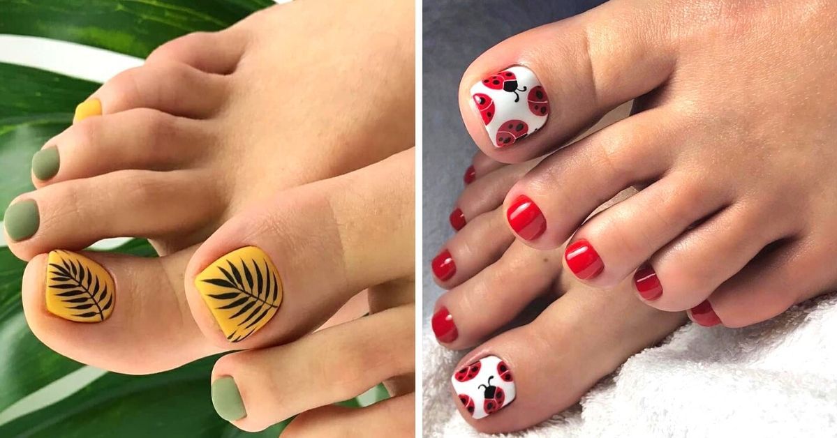 19 pomysłów na wakacyjny pedicure. Kolorowe wzory każdą kobietę wprawią w urlopowy nastrój