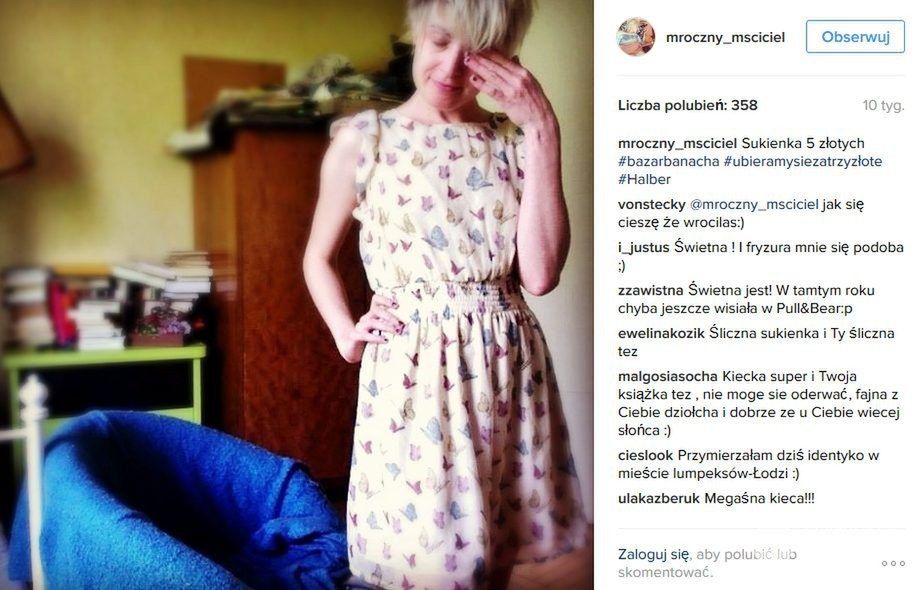 Małgorzata Halber pokazuje tanie stylizacje na Instagramie