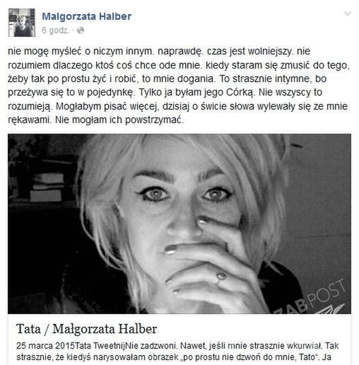 Małgorzata Halber

Fotografia: Facebook.pl