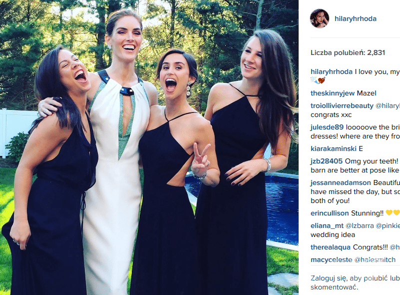 Hilary Rhoda wzięła ślub w sukni projektu Caroliny Herrery (fot. Instagram)