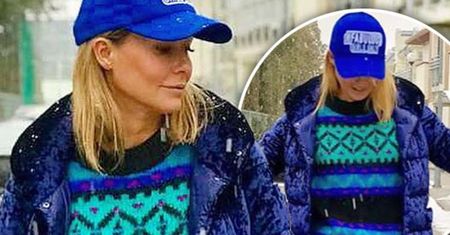 Małgorzata Rozenek wystylizowana jak Smerfetka! Kurtka i czapka boskie, ale to spodnie robią furorę!