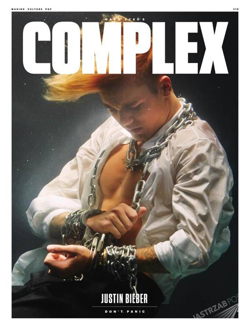 Justin Bieber na okładce Complex - październik 2015