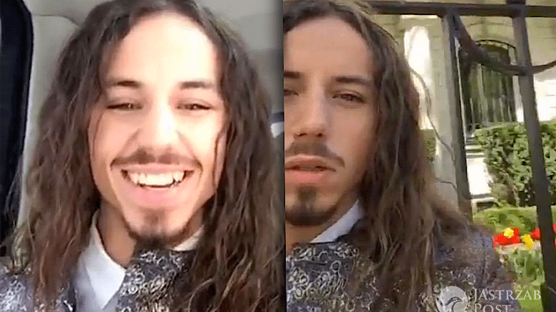 Michał Szpak w ambasadzie Polski w Szwecji na Eurowizji 2015