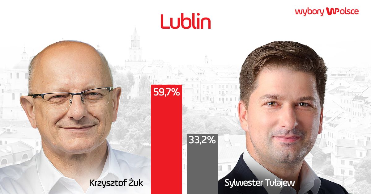 Wyniki wyborów samorządowych w Lublinie. 