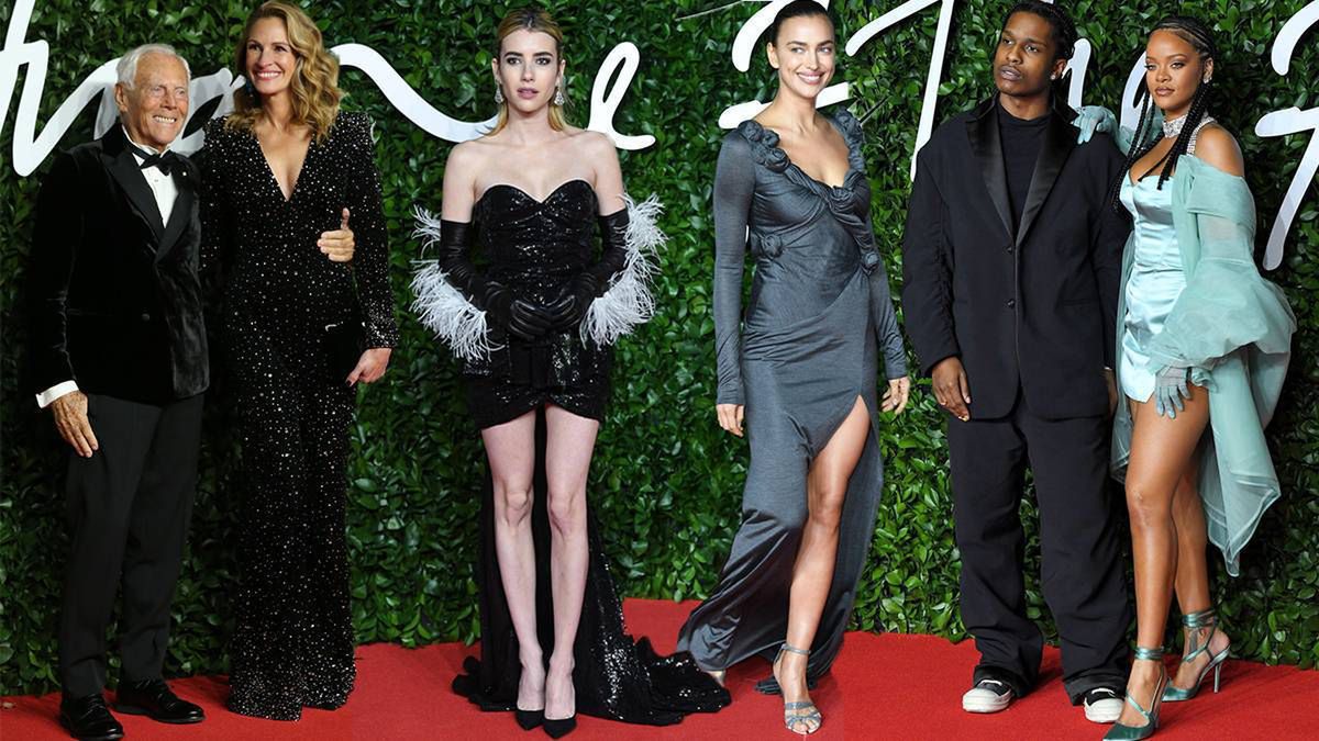 Tłum najpiękniejszych gwiazd na British Fashion Awards 2019: Rihanna, Irina Shayk, Julia Roberts