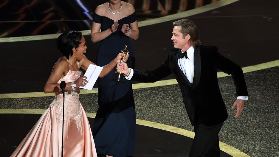 Brad Pitt odebrał nagrodę w kategorii aktor drugoplanowy