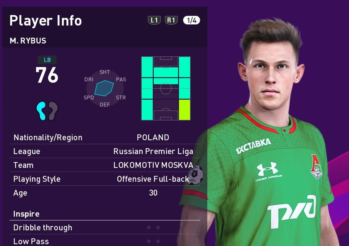 Maciej Rybus "PES 2020" 