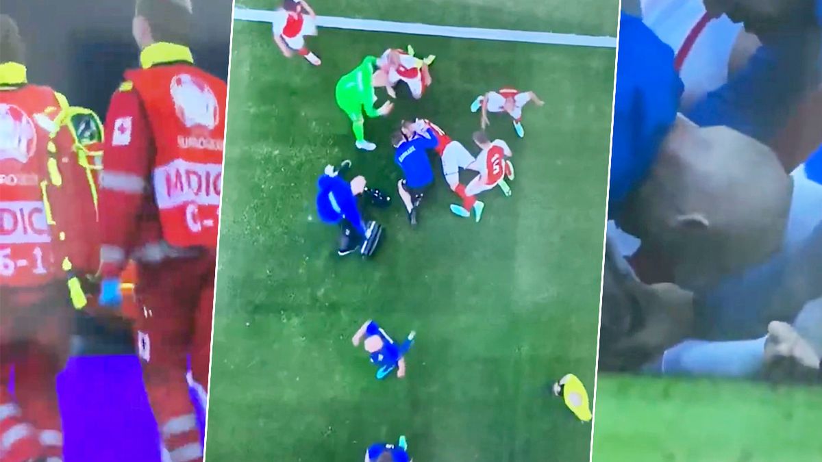 Euro 2020: Dramatyczne sceny. Przerwano mecz. Piłkarz mimo reanimacji nie odzyskuje przytomności. Reprezentacja we łzach