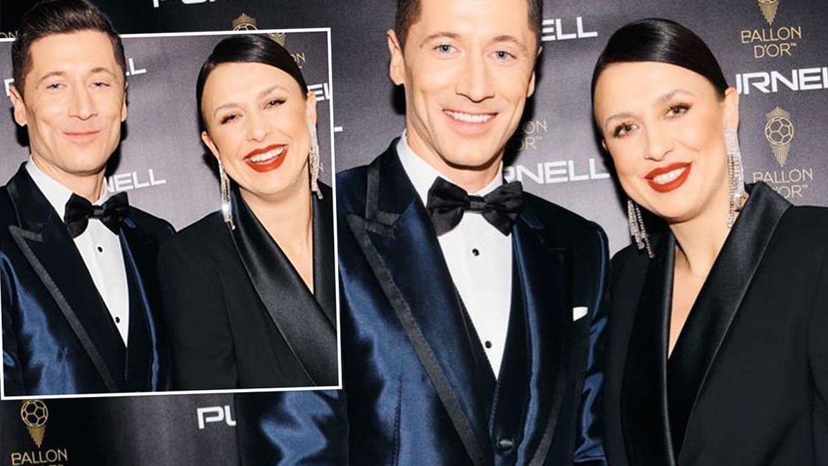 Robert Lewandowski i Milena Lewandowska-Miros - Złota Piłka 2021