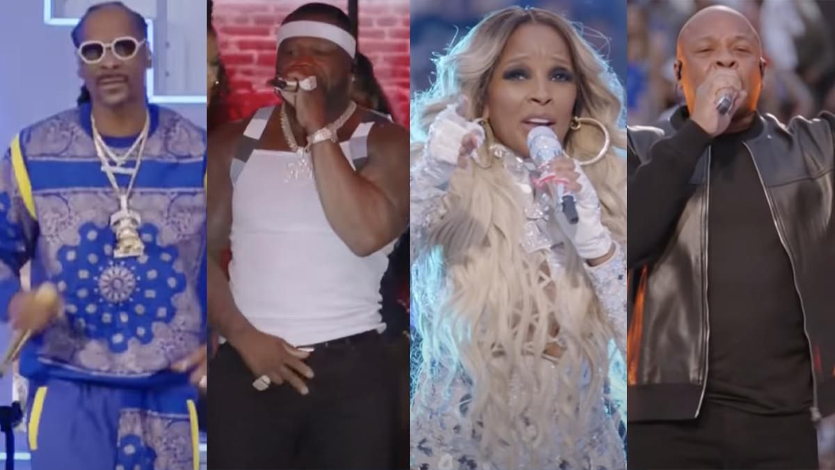 Super Bowl 2022. Snoop Dogg, Eminem, 50 Cent, Mary J. Blige dali wielkie show. Poruszający hołd dla 2Paca [WIDEO]