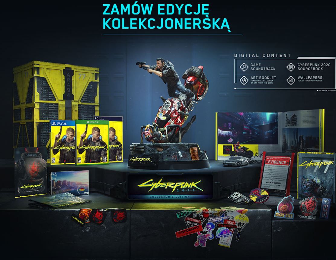 Tak prezentuje się edycja kolekcjonerska "Cyberpunk 2077"