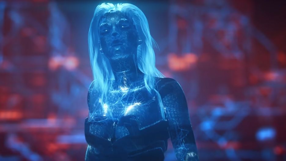 Piosenkarka Grimes w grze Cyberpunk 2077
