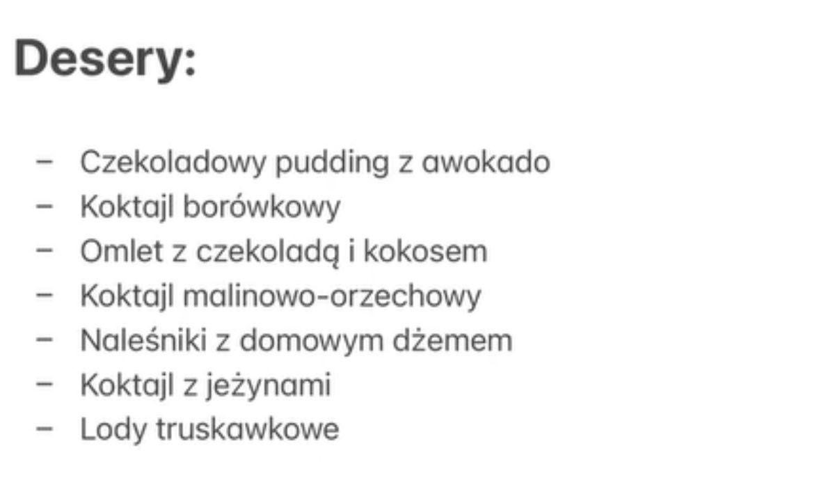 Oliwia jednocześnie nie rezygnuje z deserów/źródło: TikTok/https://www.tiktok.com/@modrafrelka/video/