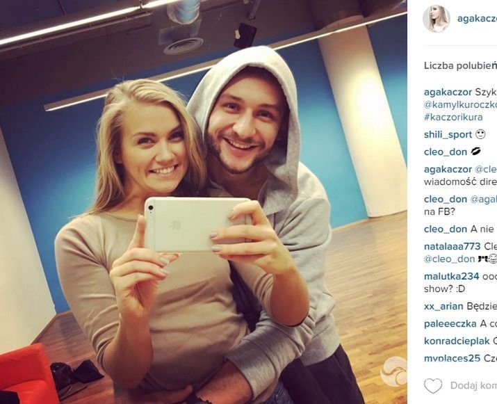 Agnieszka Kaczorowska i Kamil Kuroczko fot. Instagram.com