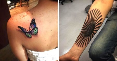 15 niesamowitych, trójwymiarowych tatuaży. Zapierają dech w piersiach!