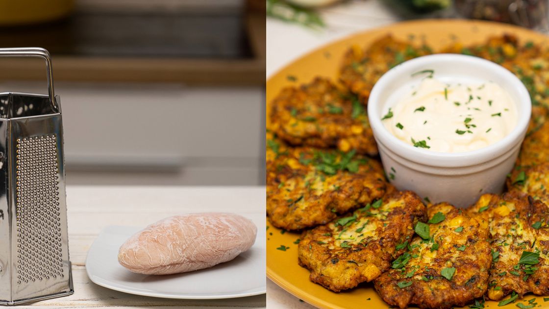 Kotleciki z piersi kurczaka z cukinią - Pyszności