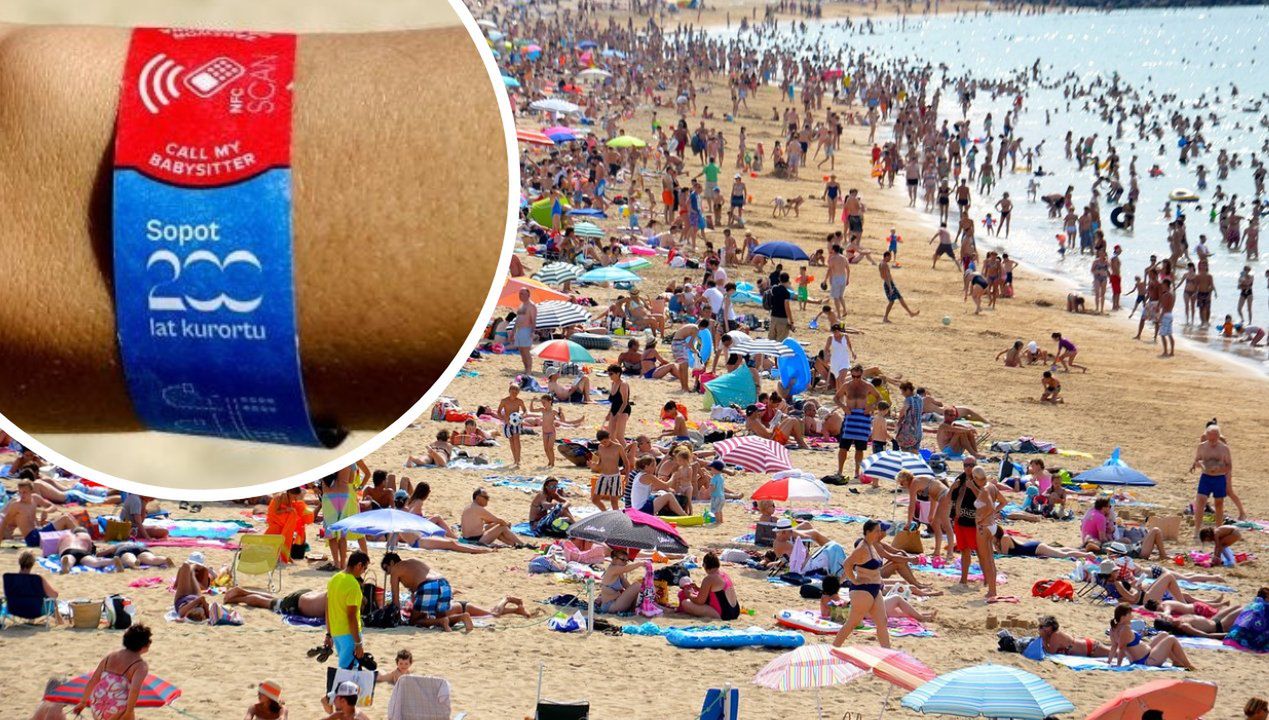 Rewolucyjne opaski pomogą w szukaniu dzieci zgubionych na plaży. Wprowadził je polski kurort