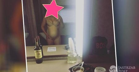 Ciążowy brzuszek i... alkohol? Szok! Gwiazda zamieściła w sieci kontrowersyjne zdjęcie [INSTAGRAM]