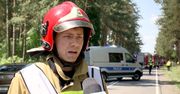 Tragiczny wypadek na Podlasiu. Samochód osobowy uderzył w drzew i dachował