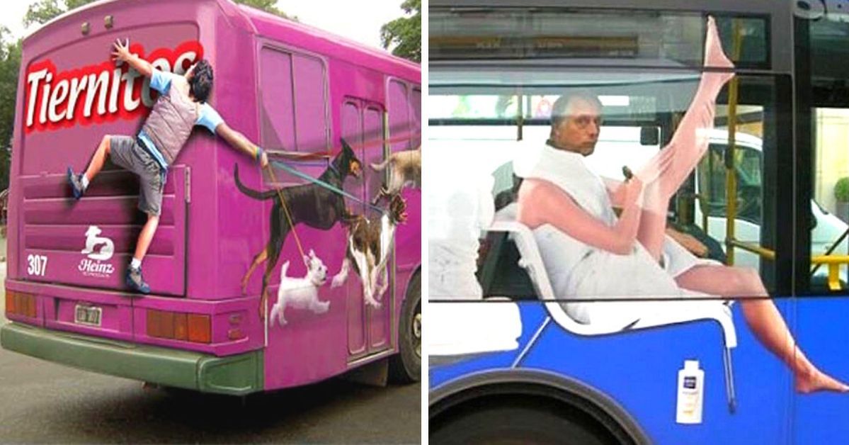 15 Creative Ads on Buses. Their Designers Showed Exceptional Ingenuity
