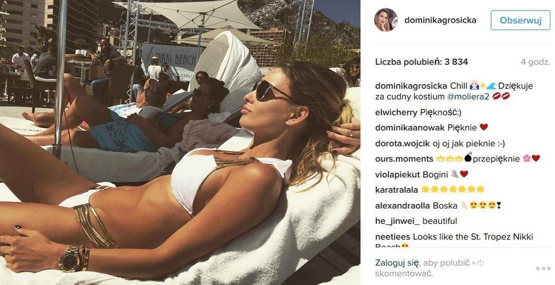 Dominika Grosicka w bikini Beach Bunny za 1895 pln