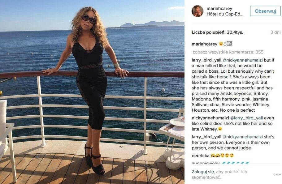 Mariah Carey opublikowała na Instagramie zdjęcia po retuszu