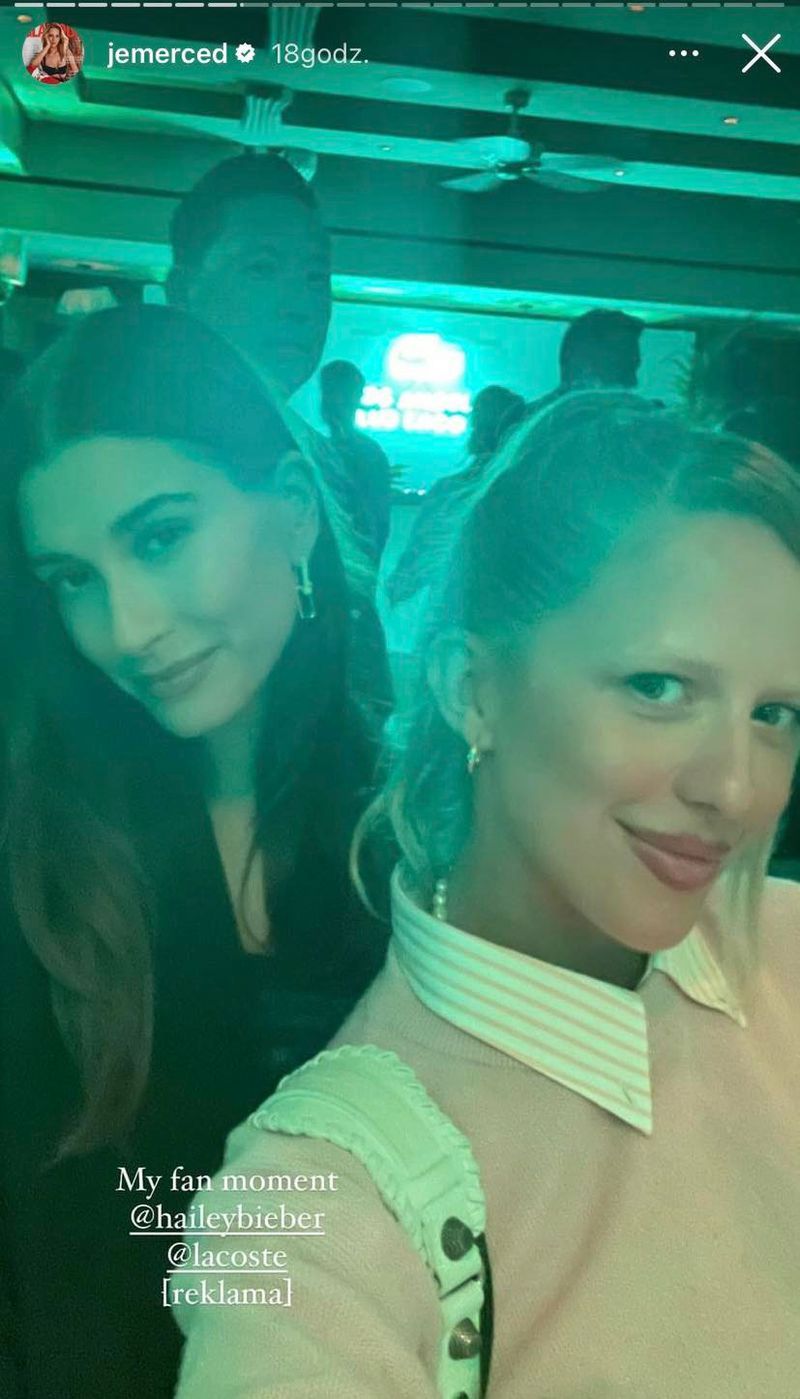 Jessica Mercedes i Hailey Bieber