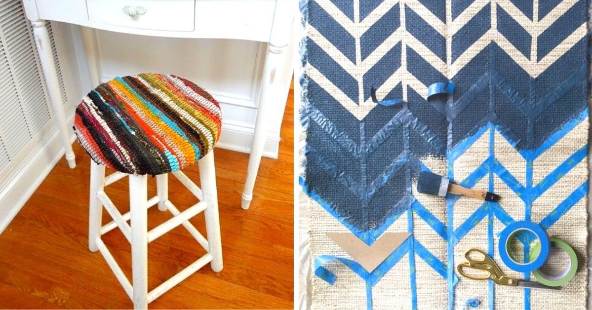 13 Great Ideas for Repurposing Old Rugs. It's Worth Giving them a Second Chance
