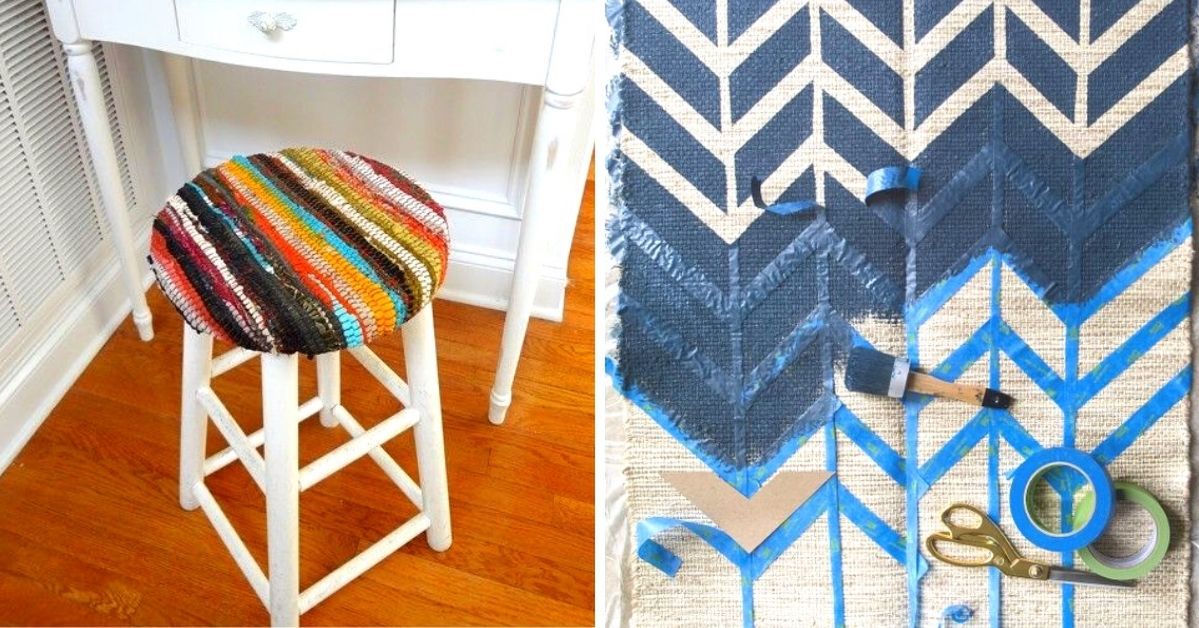13 Great Ideas for Repurposing Old Rugs. It's Worth Giving them a Second Chance
