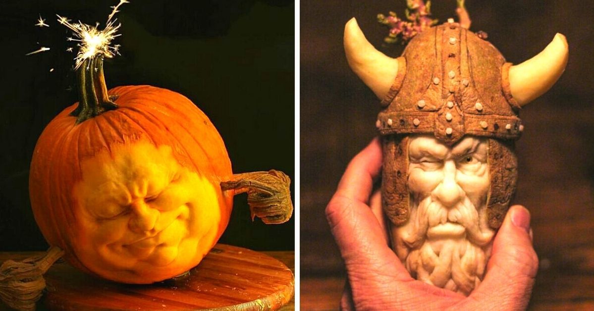 21 Fruit and Vegetable Sculptures that Look Like Horror Movie Characters. You Wouldn't Dare Eat Them