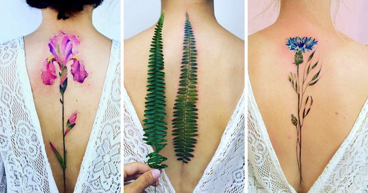 29 delikatnych, botanicznych tatuaży, które wyglądają jak rośliny z zaczarowanego ogrodu