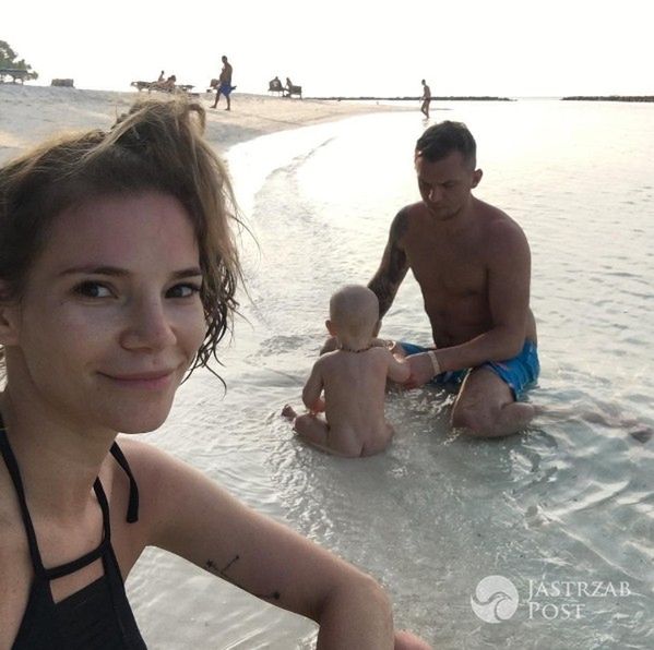 Maja Bohosiewicz na wakacjach z rodziną