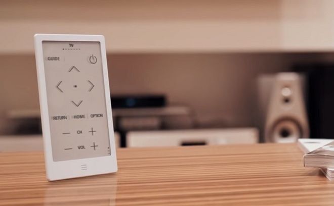 Uniwersalny pilot TV z technologią e-papieru