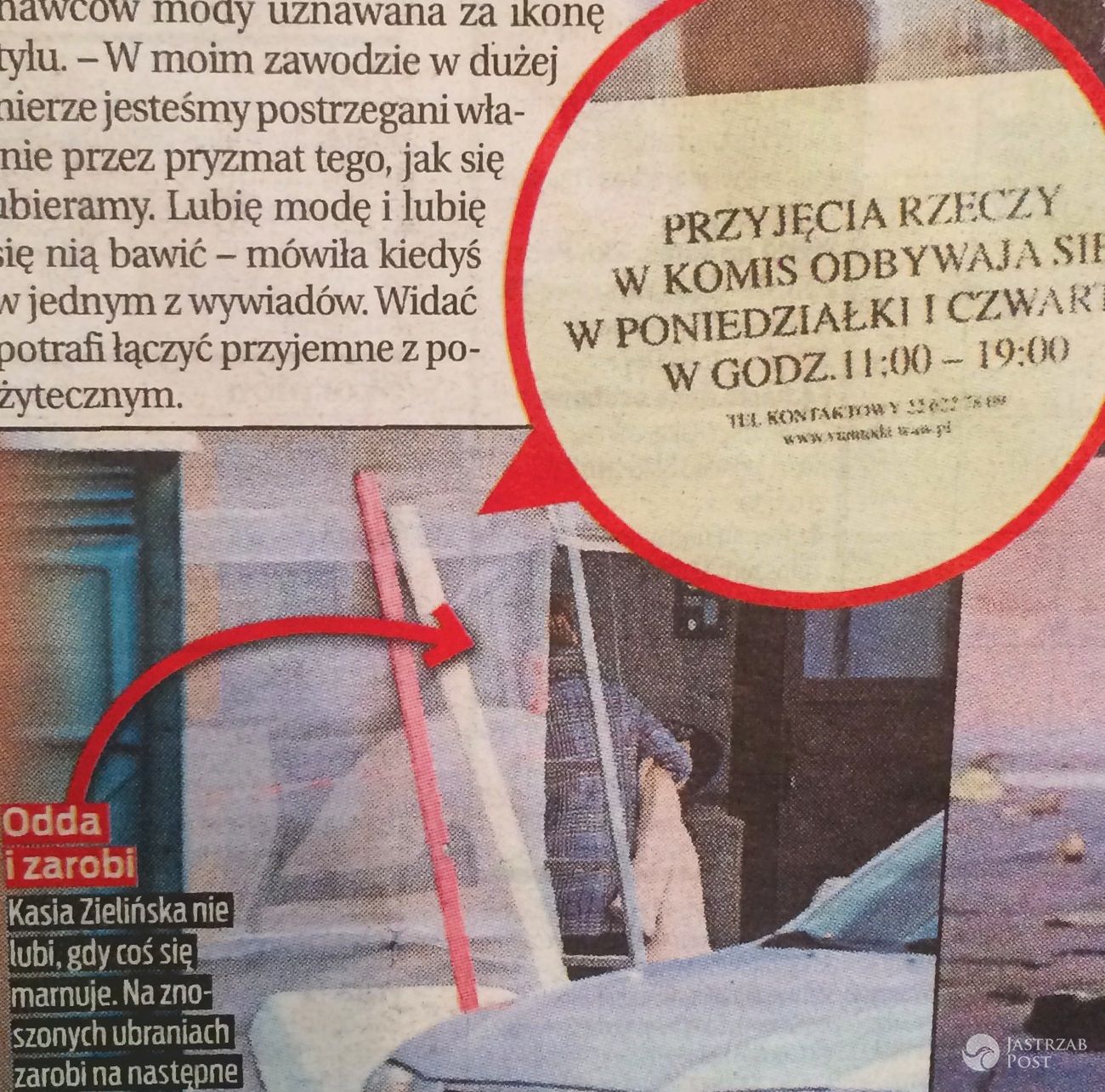 Kasia Zielińska sprzedaje ubrania w lumpeksie