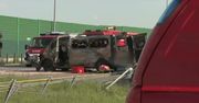 Bus dachował na A1 pod Częstochową, dwie osoby zginęły. Kierowca był pijany