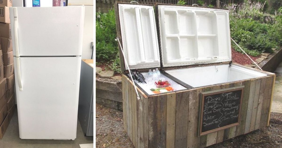 Don't Get Rid Of Your Old Refrigerator. It Will Come in Handy for Summer Barbecues in the Garden!