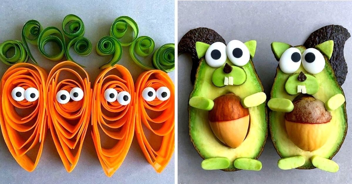 23 Fruit and Vegetable Creatures! Not Even a Picky Eater can Resist Them