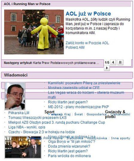 Ruszyła wersja beta portalu AOL Polska