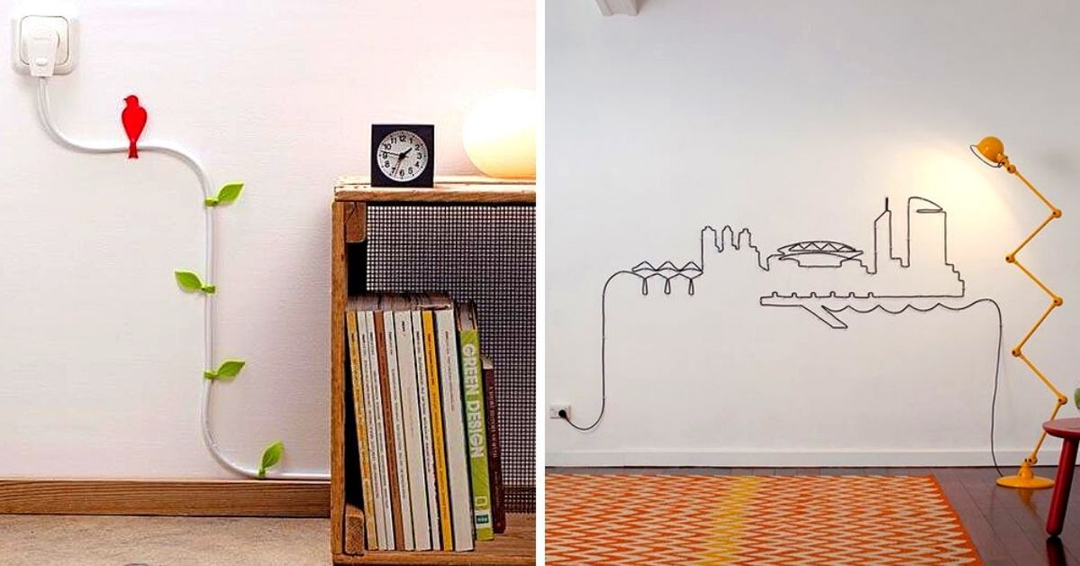 17 Ideas for Turning Electric Cables into Striking Decorations