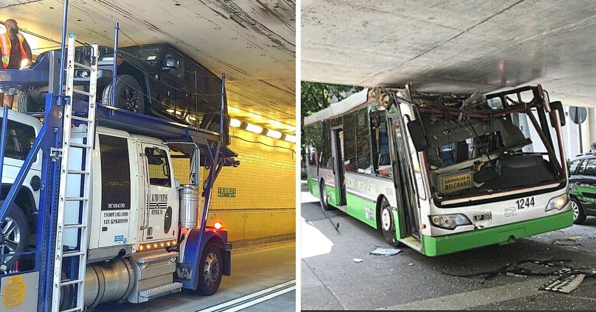 19 Pictures of Vehicles Where Drivers Did Not Pay Attention to Road Signs and Paid the Price