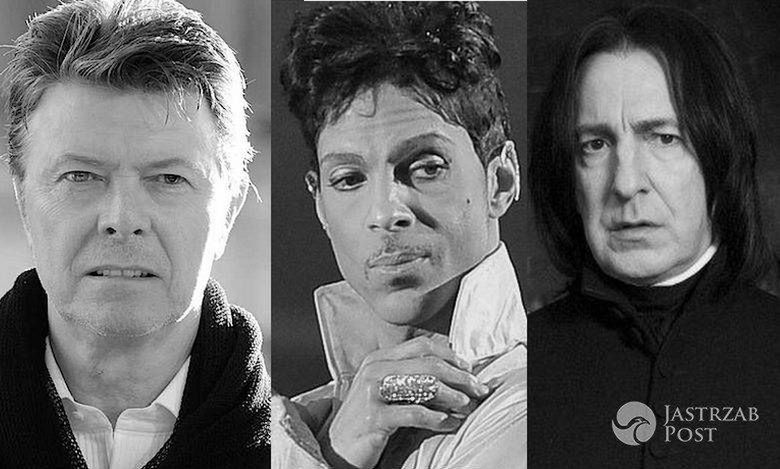 Zagraniczne gwiazdy, które odeszły w 2016 roku: David Bowie, Prince, Alan Rickman...