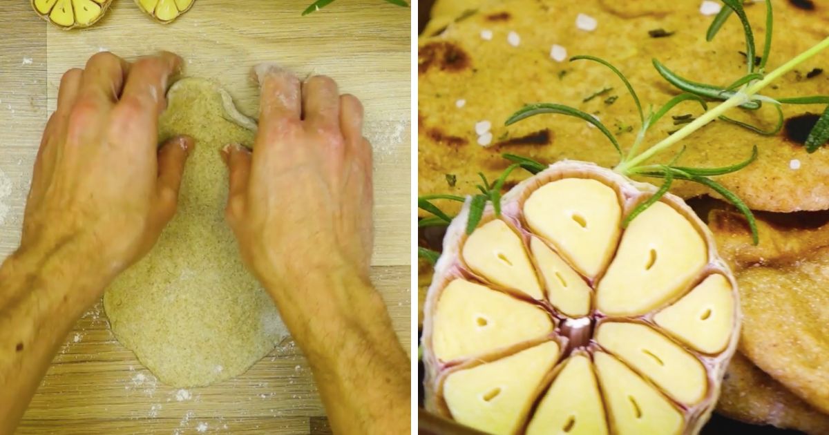 Pełnoziarniste chlebki NAAN