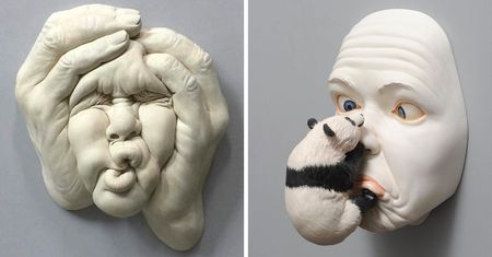 17 surrealistycznych rzeźb przypominających ludzkie twarze. To emocje uwięzione w porcelanie