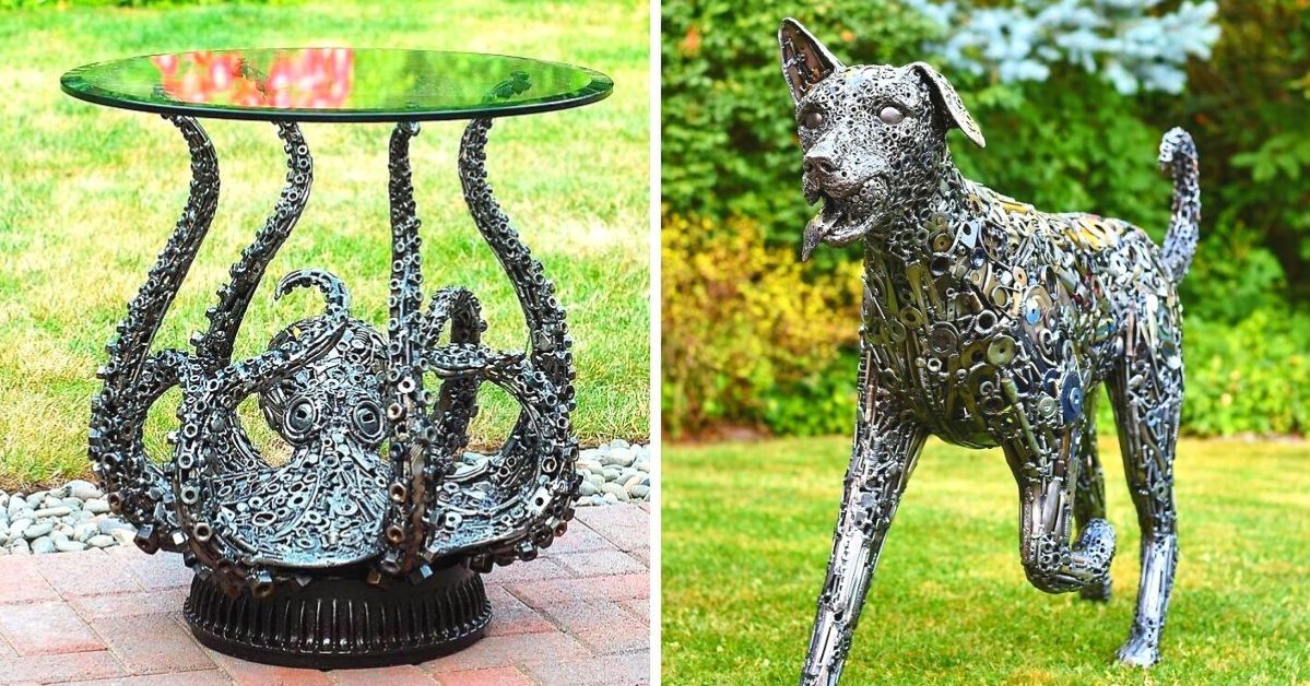 25 Amazing Sculptures Made of Metal Waste