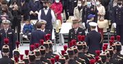 Defilada wojskowa i fajerwerki w Paryżu z okazji Dnia Bastylii.