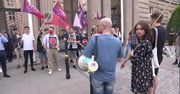 Protest przeciwko ministrowi edukacji.