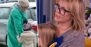 Weronika Marczuk zabrała córeczkę do śniadaniówki. Prześliczna Ania przed kamerą czuła się jak ryba w wodzie. Potem była sesja paparazzi